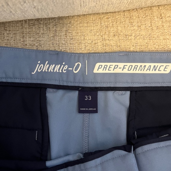 Johnnie-O Men's Blue Performance Shorts - Picture 2 of 3